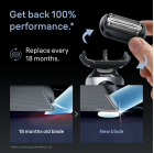 Originali Braun 64B skutimo galvutė (Braun tinklelis, peiliukai) 6 serijos Braun barzdaskutėms