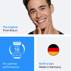 Originali Braun 70S skutimo galvutė (Braun 70B tinklelis, peiliukai) 7 serijos Braun barzdaskutėms