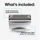 Originali Braun 70S skutimo galvutė (Braun 70B tinklelis, peiliukai) 7 serijos Braun barzdaskutėms