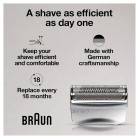 Originali Braun 70S skutimo galvutė (Braun 70B tinklelis, peiliukai) 7 serijos Braun barzdaskutėms