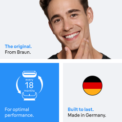 Originali Braun 31B skutimo galvutė (Braun 31S tinklelis, peiliukai) 3 serijos,  FLex ir Contour Braun barzdaskutėms
