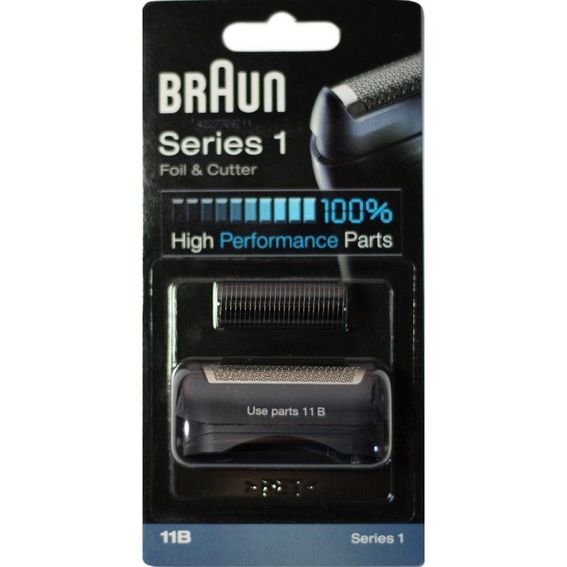 Originali Braun 11B skutimo galvutė – tinklelis ir peiliukai 1 serijos Braun barzdaskutei