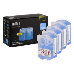Originalios Braun CCR4 kasetės barzdaskučių valymui (papildomas kartridžas CCR 4, CCR2 + 2)  –  4 vnt.