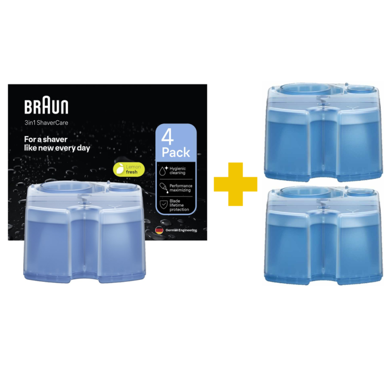 Originalios Braun CCR6 kasetės barzdaskučių valymui (papildomas kartridžas CCR 6, CCR4 + 2)  –  6 vnt.