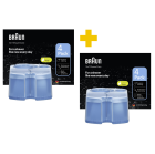 Originalios Braun CCR8 kasetės barzdaskučių valymui (papildomas kartridžas CCR6 + 2, CCR4 + 4)  –  8 vnt.