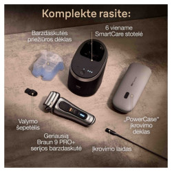 Braun Series 9 Pro+ 9577cc Elektrinė Barzdaskutė | Premium Skutimasis