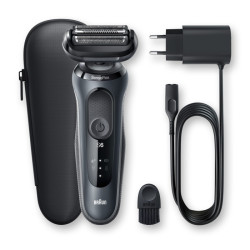 Braun Series 6 61-N1000s barzdaskutė | Šlapias ir sausas skutimas | AutoSense technologija