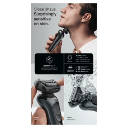 Braun Series 6 61-N1000s barzdaskutė | Šlapias ir sausas skutimas | AutoSense technologija