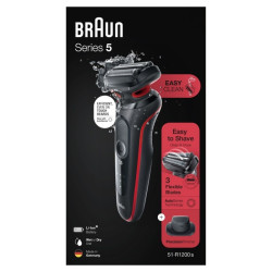 Braun Series 5 51-R1200s barzdaskutė | Šlapias ir sausas skutimas | AutoSense technologija
