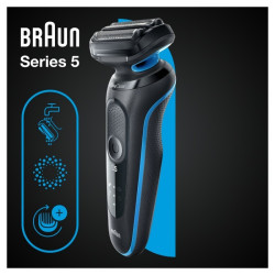 Braun Series 5 51-B1000s barzdaskutė | Šlapias ir sausas skutimas | AutoSense technologija