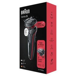 Braun Series 5 51-R1000s barzdaskutė | Šlapias ir sausas skutimas | AutoSense technologija