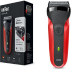 Braun Series 3 310s Red barzdaskutė | Kokybiška ir nebrangi Braun barzdaskutė