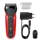 Braun Series 3 310s Red barzdaskutė | Kokybiška ir nebrangi Braun barzdaskutė