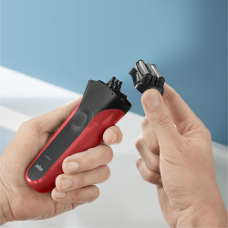 Braun Series 3 310s Red barzdaskutė | Kokybiška ir nebrangi Braun barzdaskutė