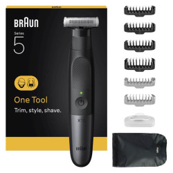 Braun Series X XT5200 daugiafunkcinis skustuvas ir trimeris | 4D Flex Blade | Veido ir kūno priežiūra