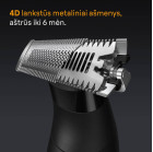 Braun Series X XT5200 daugiafunkcinis skustuvas ir trimeris | 4D Flex Blade | Veido ir kūno priežiūra