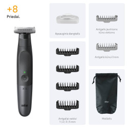 Braun Series X XT5200 daugiafunkcinis skustuvas ir trimeris | 4D Flex Blade | Veido ir kūno priežiūra