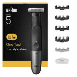 Braun Series X XT5100 daugiafunkcinis skustuvas ir trimeris | 4D Flex Blade | Veido ir kūno priežiūra
